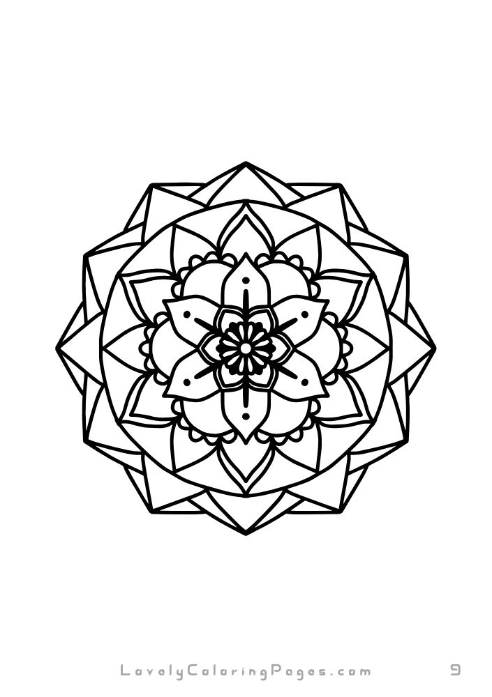 Mandala coloring pages