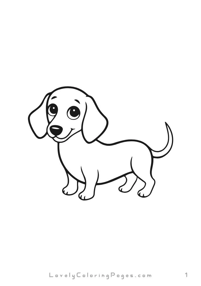 Dogs coloring pages for kids