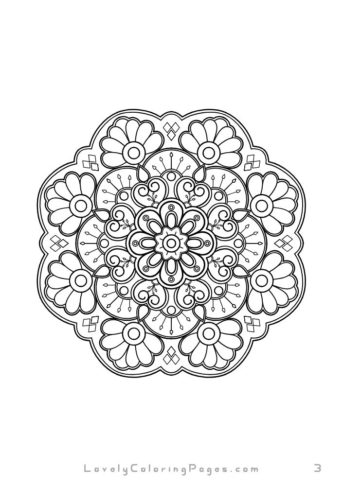 Mandala coloring pages