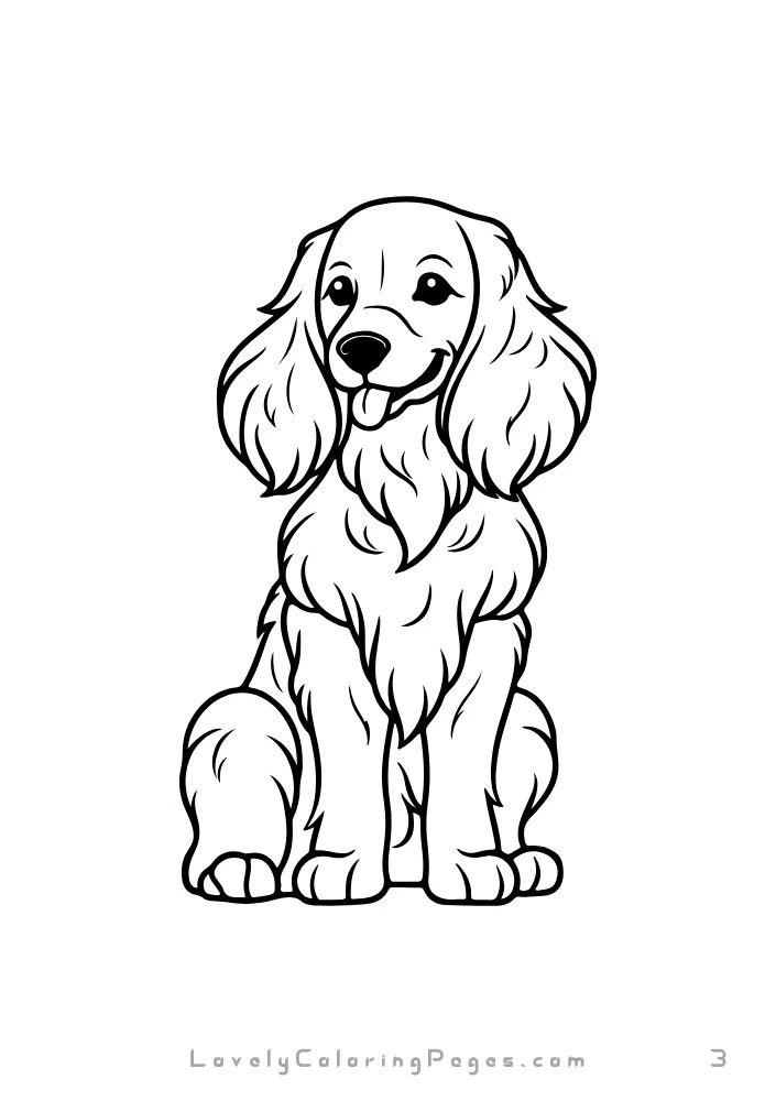 Dogs coloring pages for kids
