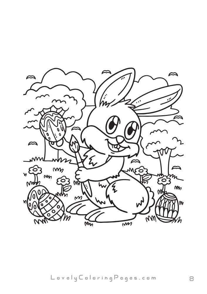 Easter edition coloring pages for adults