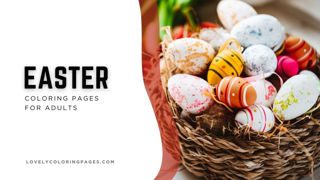 Easter edition coloring pages for adults