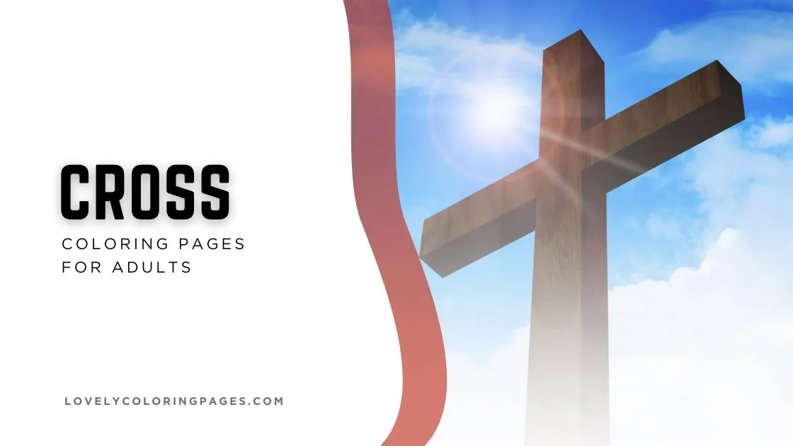 Cross coloring pages for adults