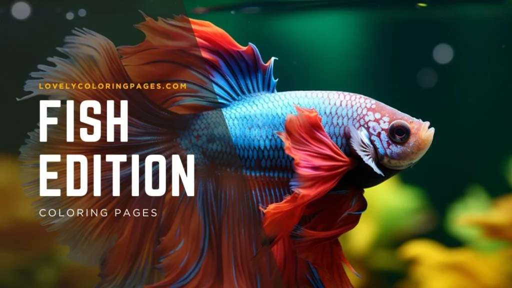 Fish coloring pages for kids