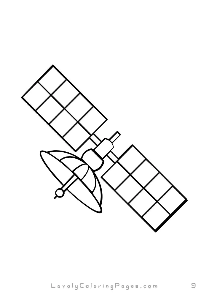 Space coloring pages