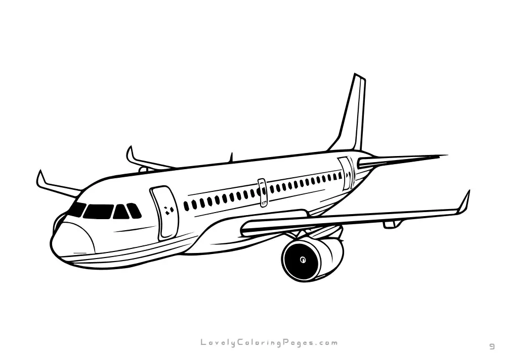 Aero plane coloring pages