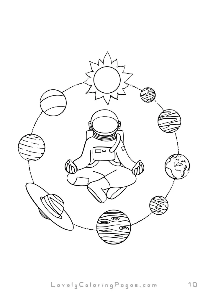 Solar planets coloring pages
