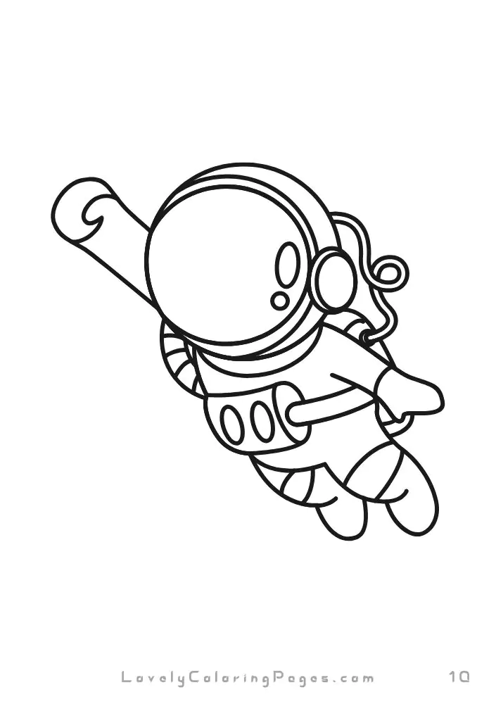 Space coloring pages