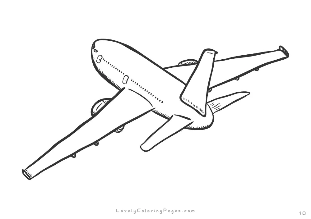 Aero plane coloring pages