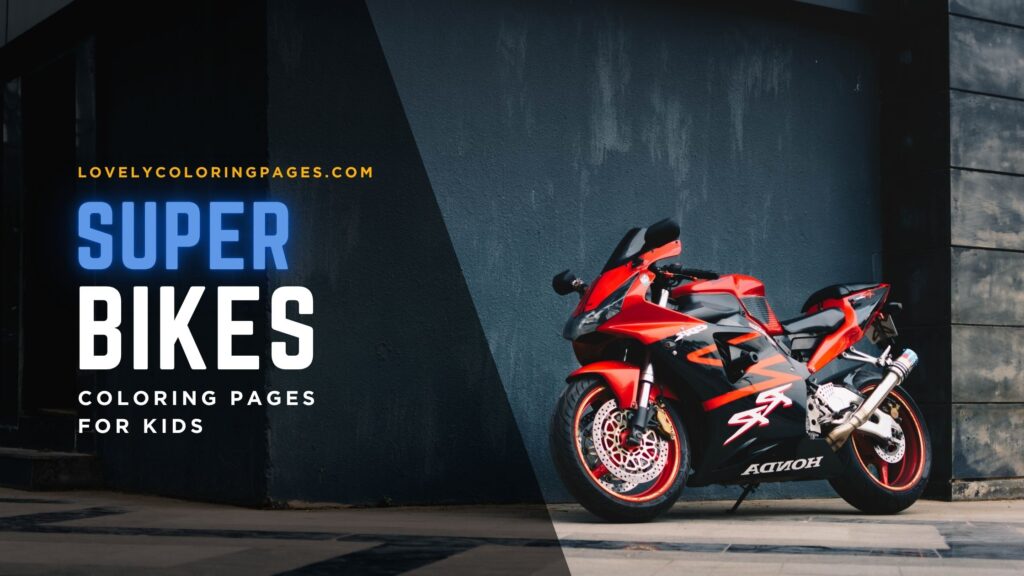 Super bikes coloring pages