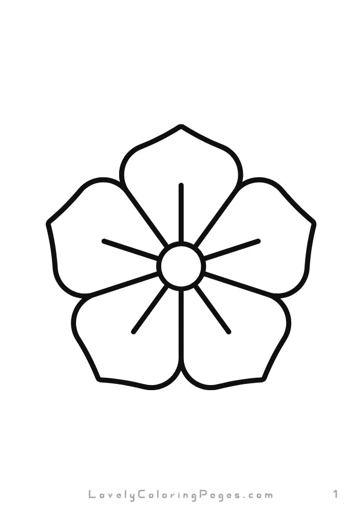 Flowers coloring pages