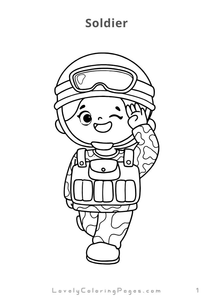 Occupation coloring pages