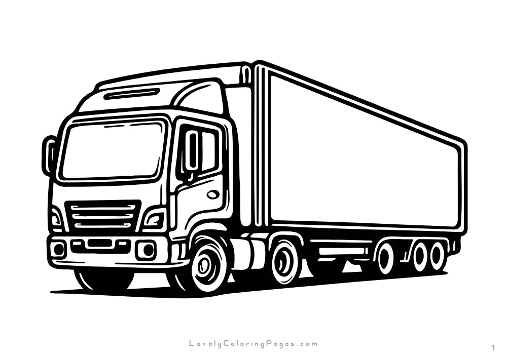 Truck coloring pages