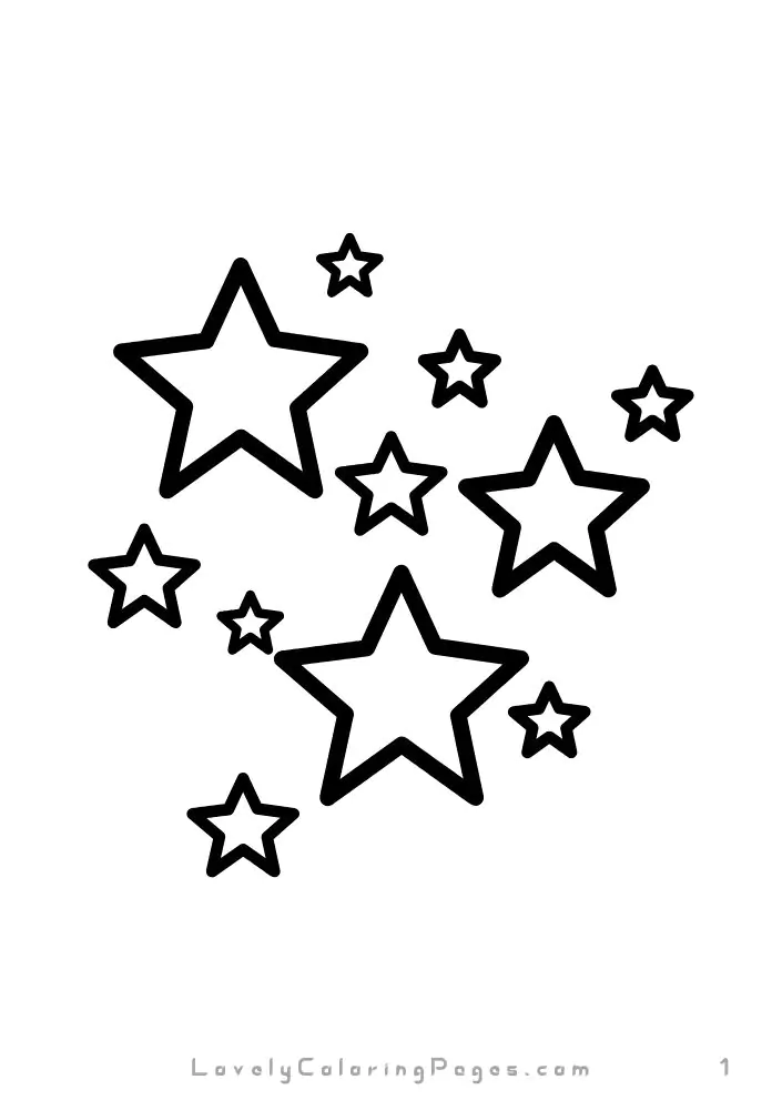 Star coloring pages