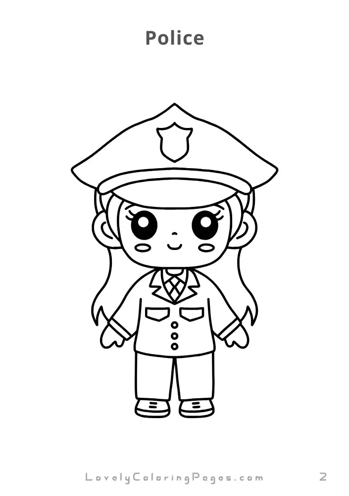 Occupation coloring pages