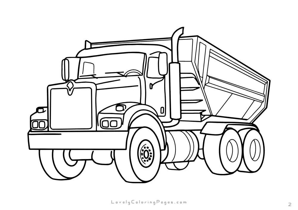 Truck coloring pages