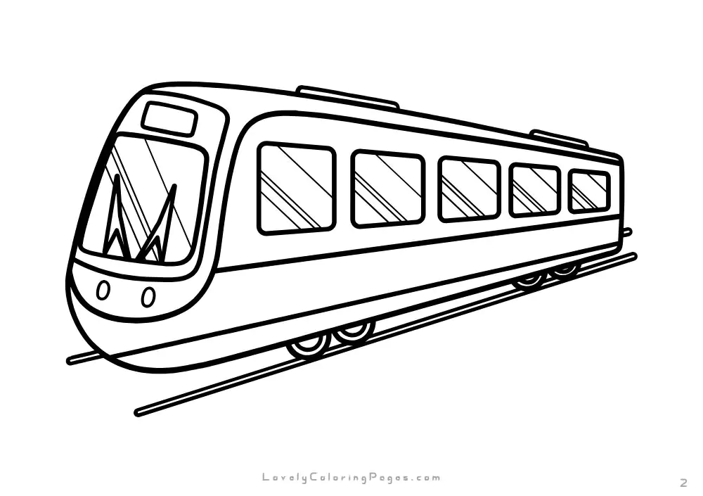 Train Coloring Pages for kids