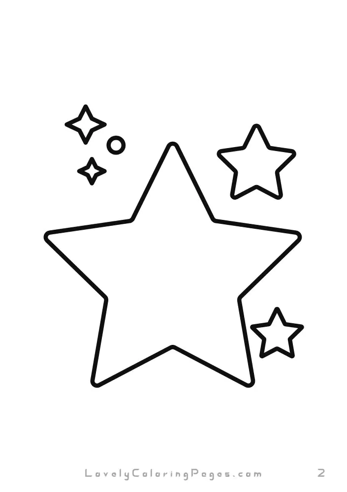 Star coloring pages