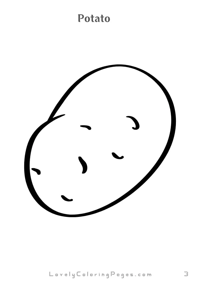 Vegetables coloring pages for kids