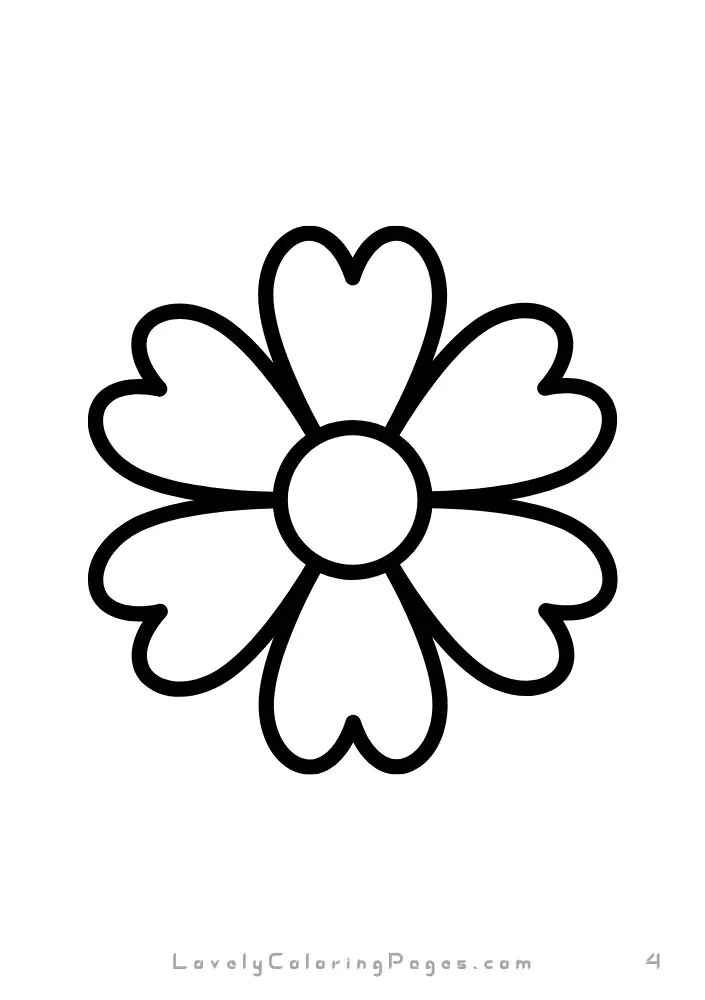 Flowers coloring pages