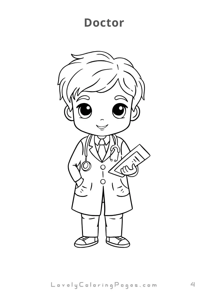 Occupation coloring pages