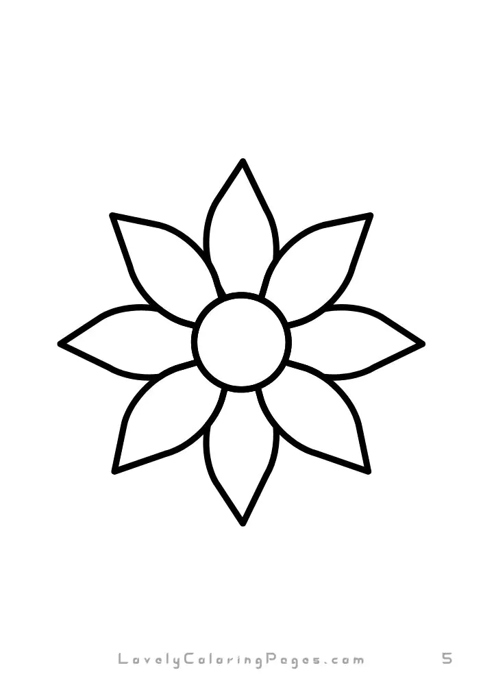 Flowers coloring pages