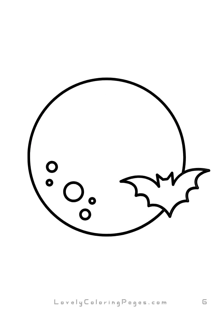 Moon coloring pages