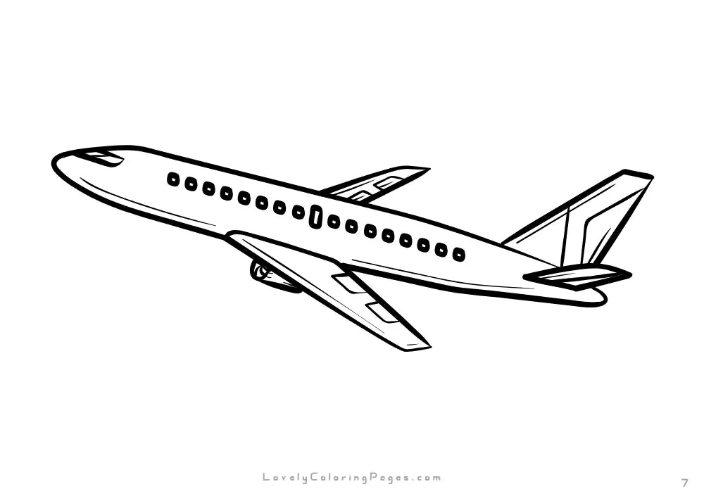 Aero plane coloring pages