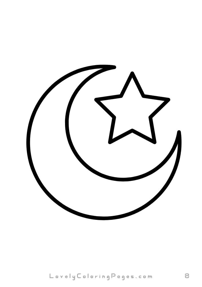 Moon coloring pages