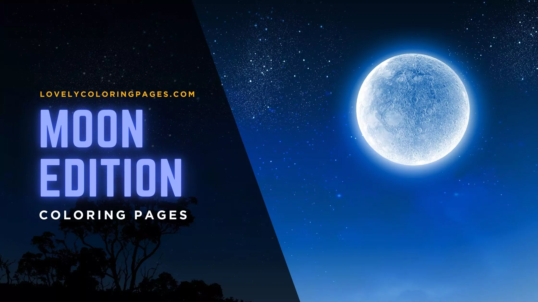 Moon coloring pages