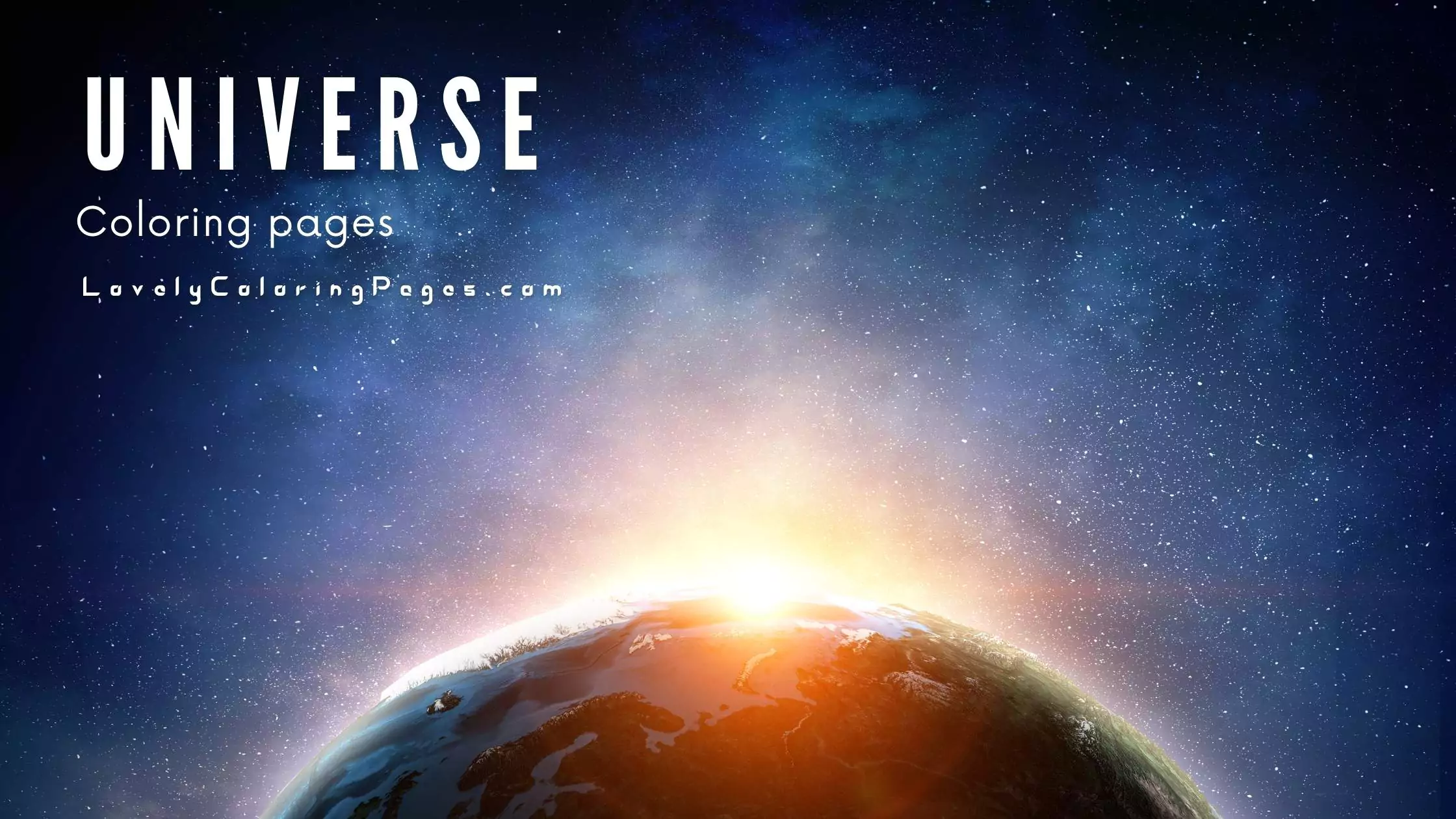 Universe coloring pages