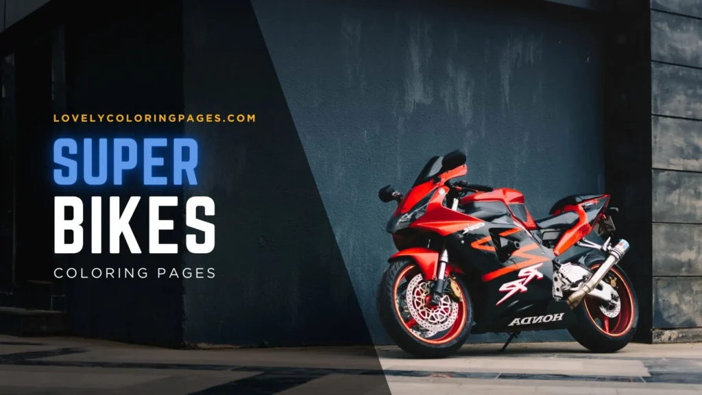 Super bikes coloring pages