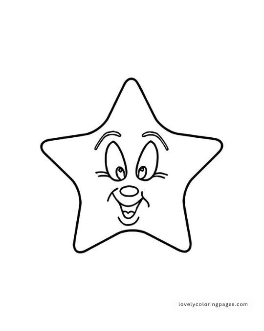 Stars Coloring Pages for Toddlers [2025]​