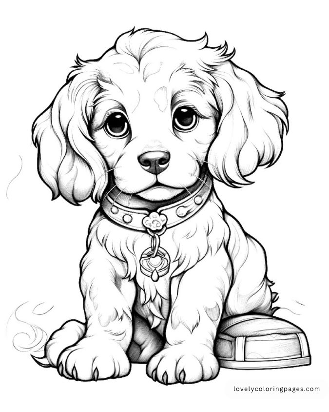 Dogs Coloring Pages for Adults