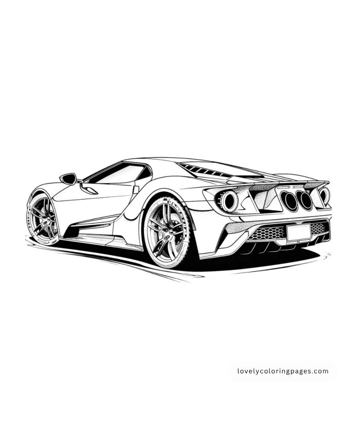 Supercars Coloring Pages for Adults [2025]