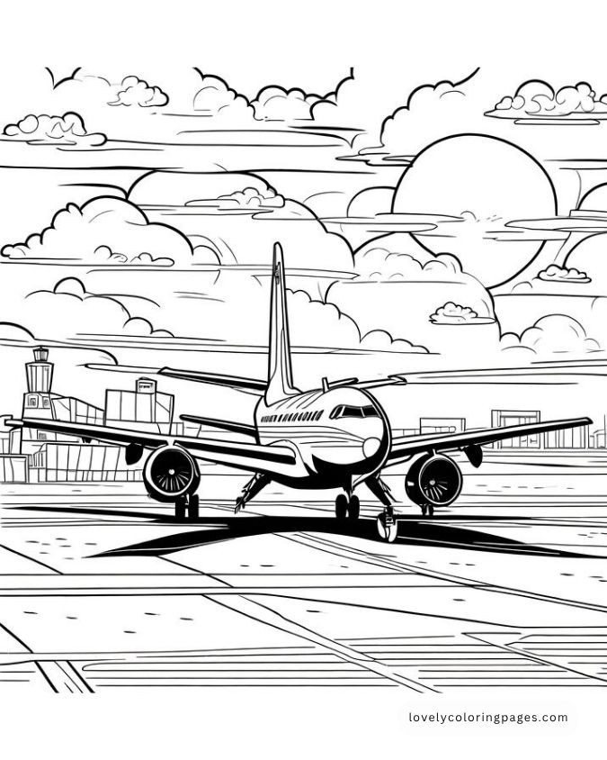 Airplane Coloring Pages for Adults [2025]​