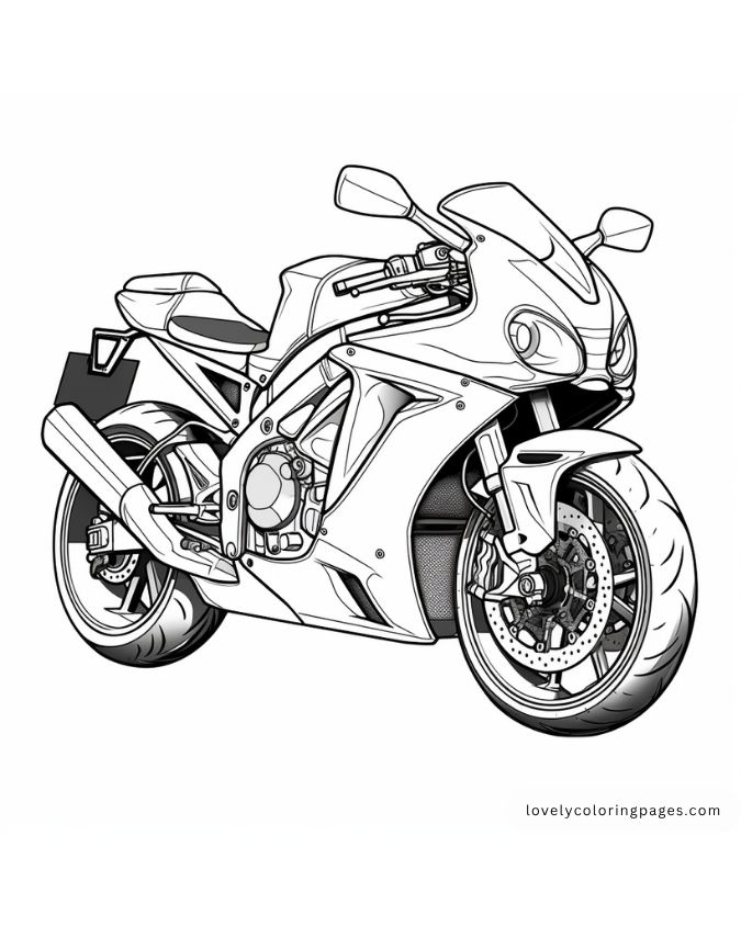 Superbikes Coloring Pages for Adults [2025]