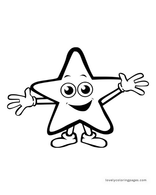 Stars Coloring Pages for Toddlers [2025]​