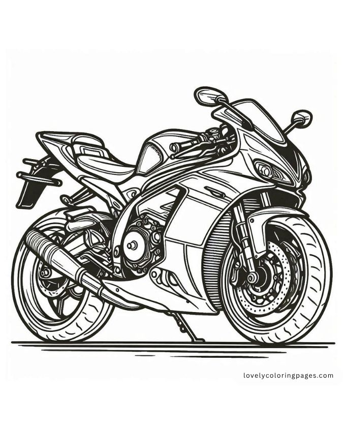 Superbikes Coloring Pages for Adults [2025]