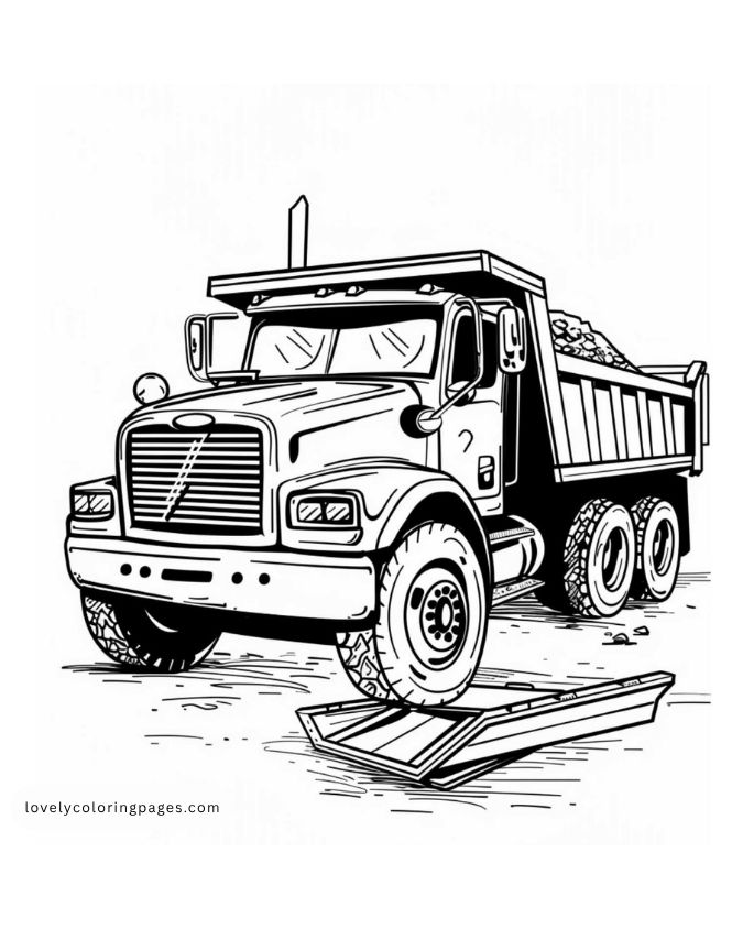 Truck Coloring Pages for Adults [2025]