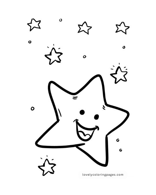 Stars Coloring Pages for Toddlers [2025]​