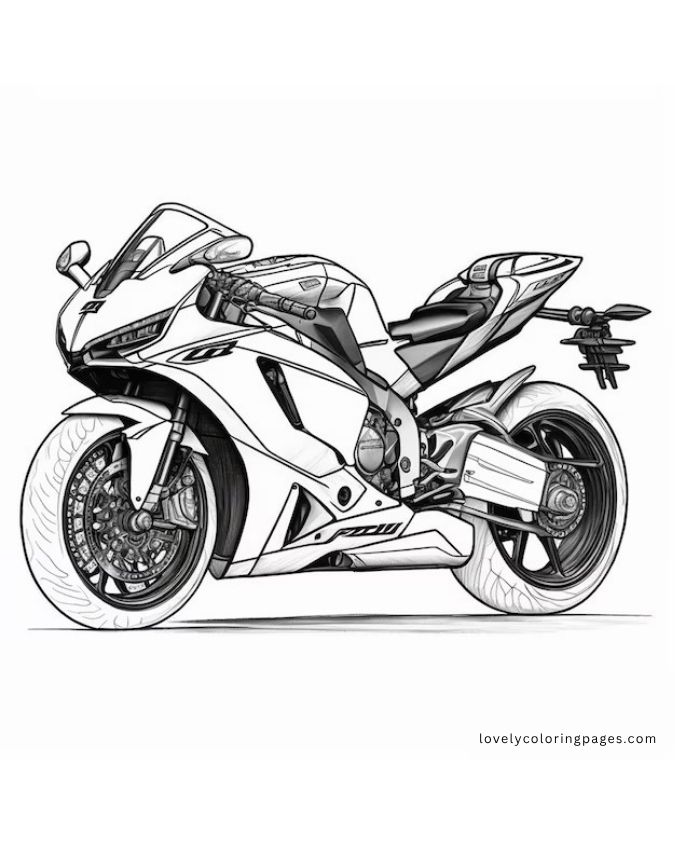 Superbikes Coloring Pages for Adults [2025]