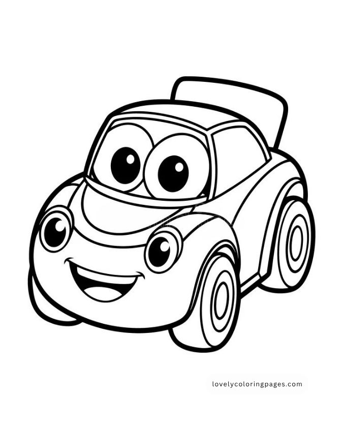 Supercars Coloring Pages for Toddlers [2025] ﻿