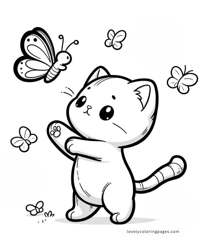 Cats Coloring Pages for Toddlers [2025]
