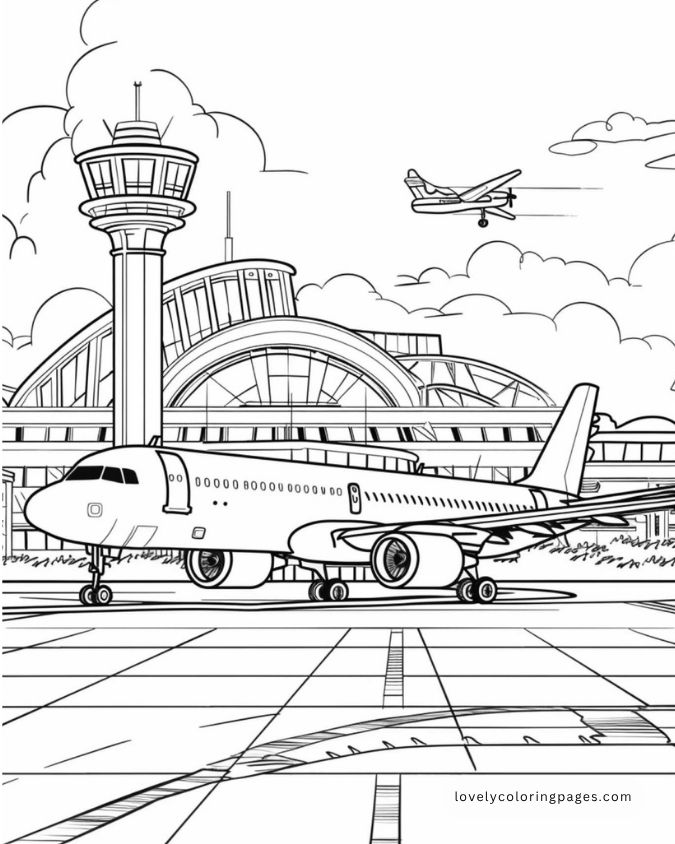 Airplane Coloring Pages for Adults [2025]​