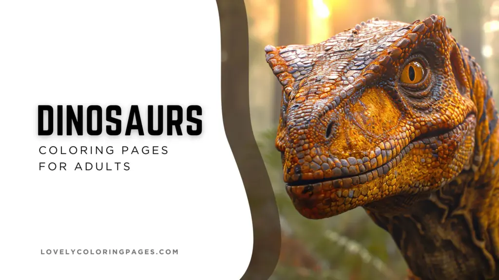 Dinosaurs Coloring Pages for Adults