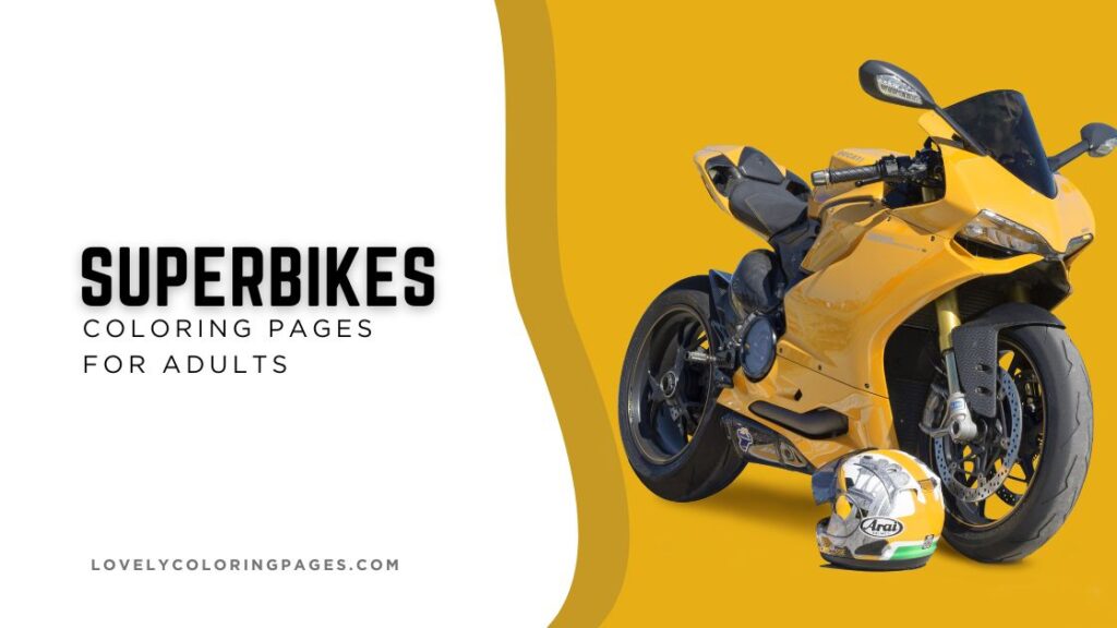 Superbikes Coloring Pages for Adults [2025]