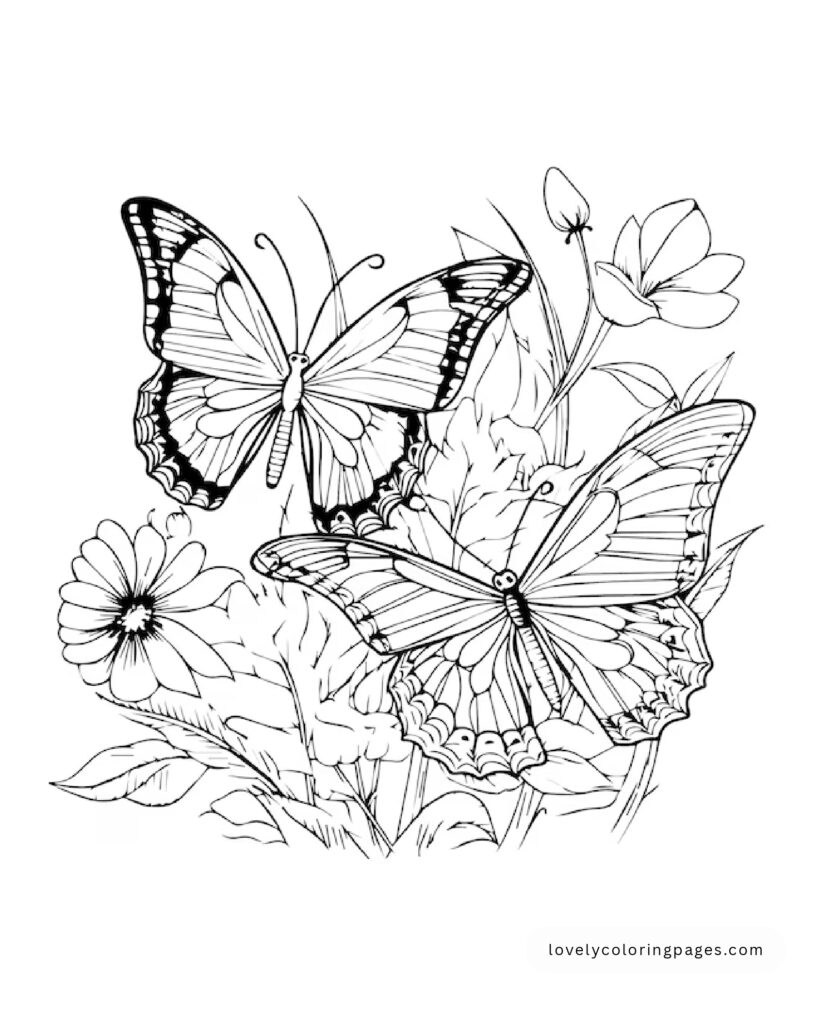 Butterfly Coloring Pages for Adults [2025]