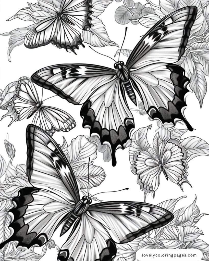 Butterfly Coloring Pages for Adults [2025]