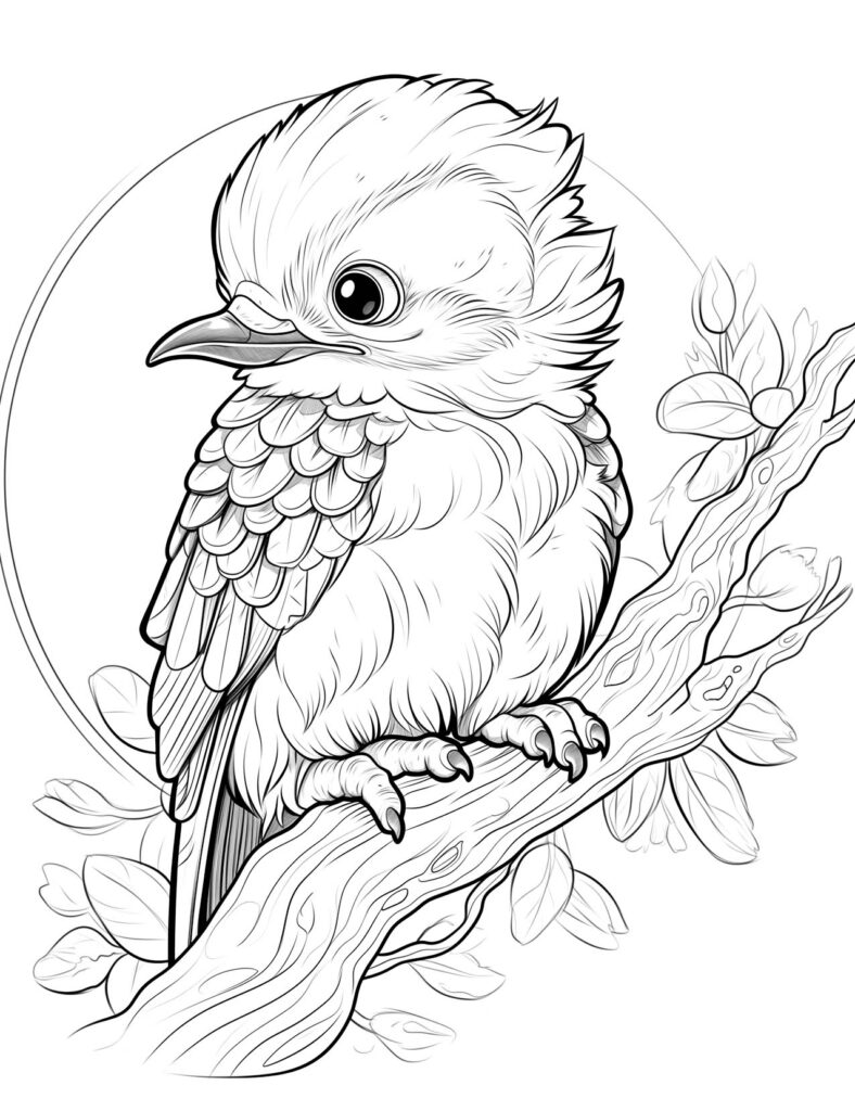 Birds Coloring Pages for Adults